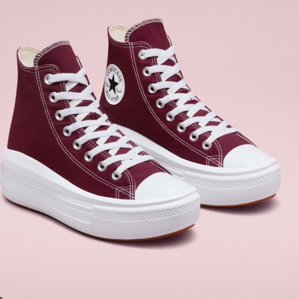 Converse Women's Maroon High-Top Sneakers